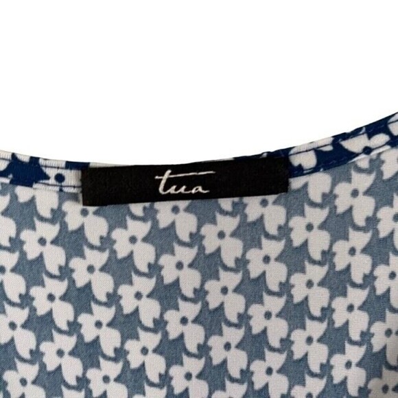 Tua Boutique Blue Floral Vneck Maxi Dress Size Small - Picture 8 of 8